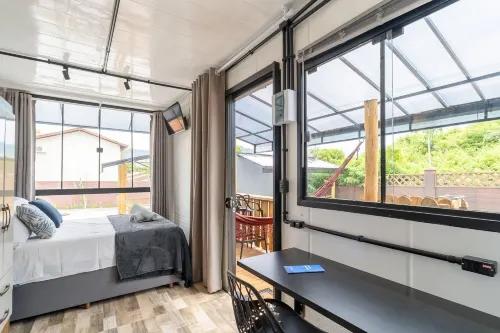 Studio With Private Balcony in Floripa Scj0871 - Lejligheder