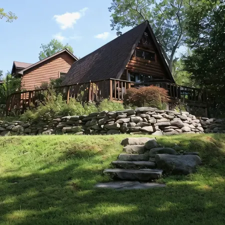 Cozy Chalet at Goat Sanctuary with Water Views