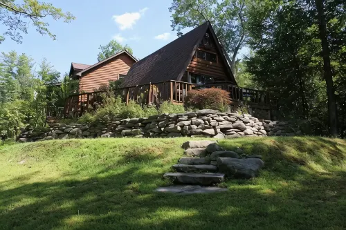 Cozy Chalet at Goat Sanctuary with Water Views