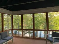 Beautiful lakefront home on over an acre with lots of room, views, and amenities - Wi-Fi