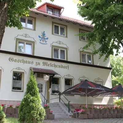 Hotel Garni zu Melchendorf Отели рядом с достопримечательностью «Многофункциональный комплекс Thüringenhalle»