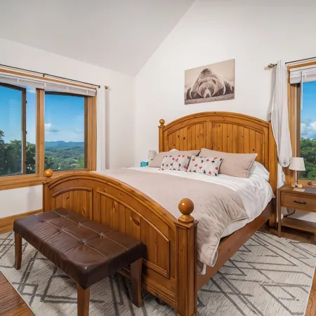 Mountaintop Cabin with Majestic Views - Hot Tub + Game Room + Pet Friendly
