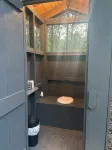 Mentone glamping getaway in a  private screened in cabin in charming Mentone