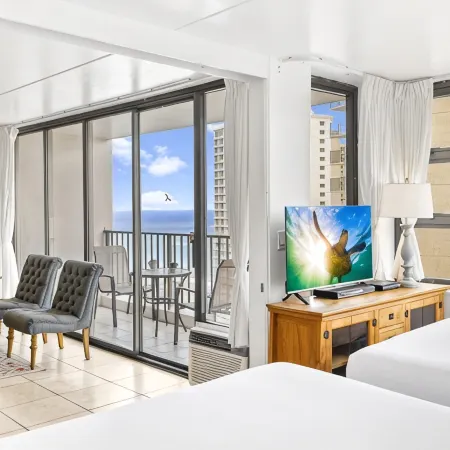High Rise Deluxe Ocean View Free Parking/Wifi in Waikiki 3106