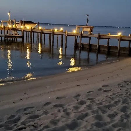 Room on river with sunset views and private beach!