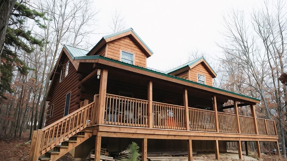 Log Home in a Peaceful Wood in Jim Thorpe