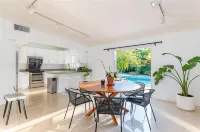 Amazing backyard for Family vacation with heated pool.
