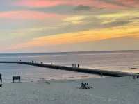 Beachfront Home on Lake Michigan beach. Spectacular sunsets, walk to downtown. Hotels in Frankfort