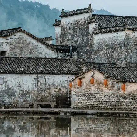 Hongcun Qiwu travel selection of Huizhou style landscape B & B