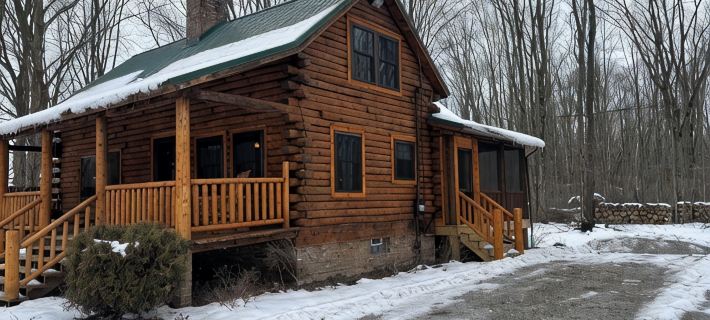 3-bedroom cabin in country setting with AC, WiFi, 15-20 min. to local wineries. Hotele w: Ashtabula County