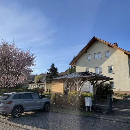 Apartment with fireplace on the Rennsteig in the Thuringian Forest