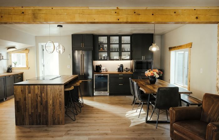Rustic modern 2-bedroom home-lower level with hot tub in marvelous Moscow