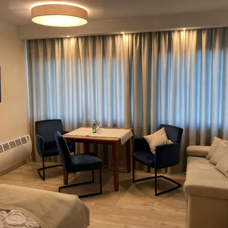 Your apartment with a wonderful panoramic view of the Burgtiefe marina