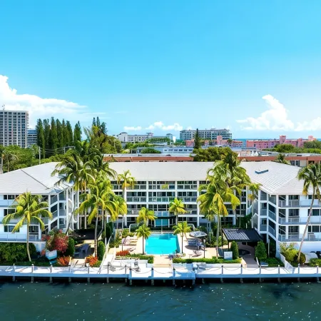 Serene Waterfront 2BR 2BA with Intracoastal Views, Pool, Balcony, Parking
