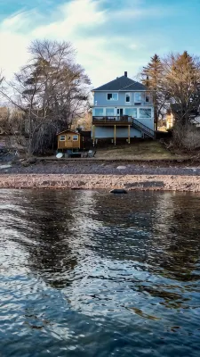 Sisu Shores: Lakefront Home with Private Beach and Wood Burning Sauna - 4-Star