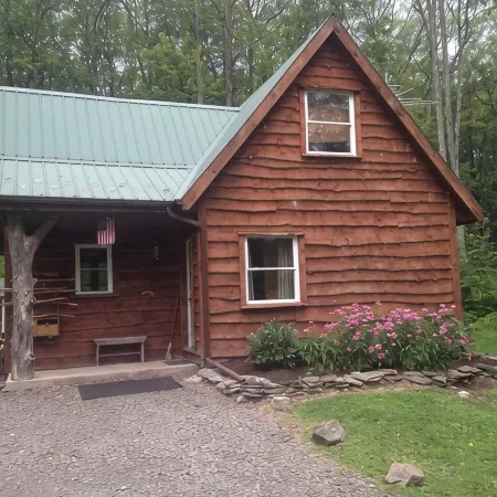 Rickett's Glen state Park!  Our cabin is only 1/2mile from the trail head.