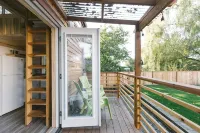 機場和交通現代舒適城市微型小屋度假屋-私密環境 - Wi-Fi