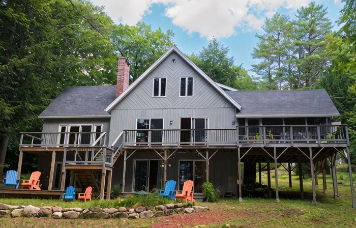 Waterfront Home with ample outdoor entertainment space on Thompson Lake