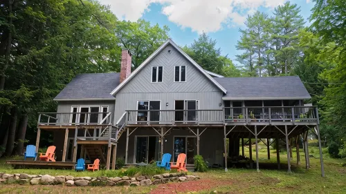 Waterfront Home with ample outdoor entertainment space on Thompson Lake