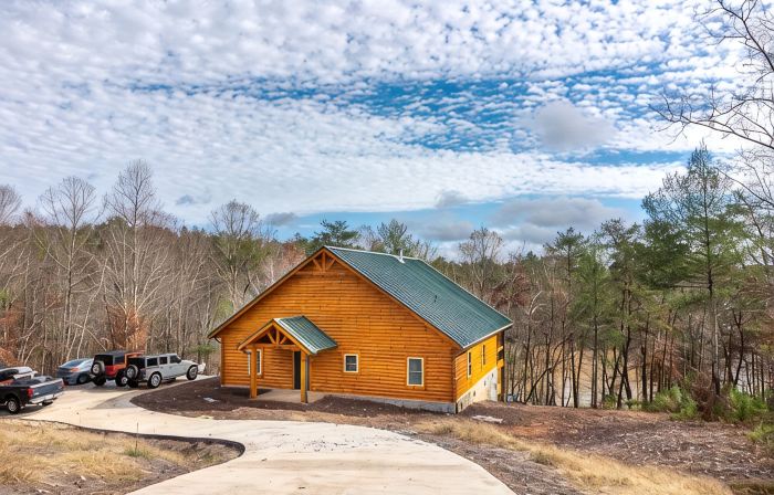Cozy log cabin with Lakefront and Private Dock