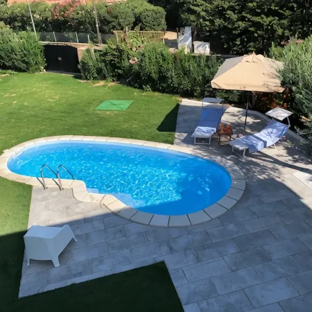 Villa with pool in a quite Village near the Beautiful Sandy beach of Costa Rei
