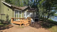 Family and pet friendly, waterfront cabin on Lost Lake, with private dock