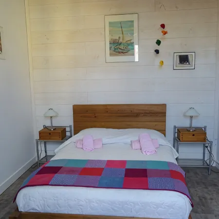 Apt duplex, all comforts, 2/5pers, beach 20m sea view