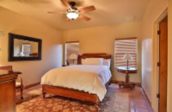Mesquite style villa on golf course with amazing desert and mountain views