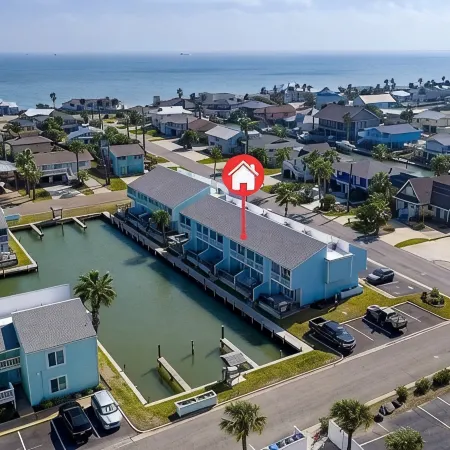 Waterfront Getaway with Private Boat Slip on Desirable Key Allegro, Rockport TX