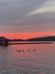 Lake Sinclair retreat with Boat Dock, Waterslide and BIG Views!