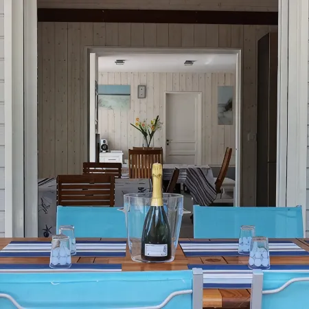 Villa  Carcans Plage 4 A 12 Personnes - Piscine 27° Borne Auto Wifi