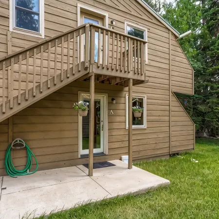 Cozy Creekside Condo (ground level, end unit)