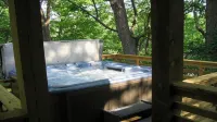 Vintage River Cabin, Log, Riverfront, Fireplace, dock, hottub, skylights, CHARM - Hytter