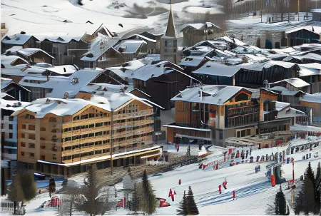 Le Yule Hotel & Spa Отели рядом с достопримечательностью «Val d'Isère»