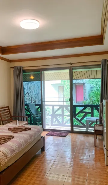 เตียงคู่พัดลม