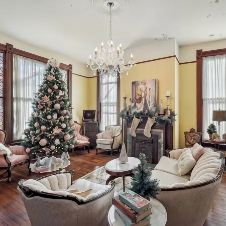 The Denton Street Holiday House, an 1893 Victorian in the Historic District