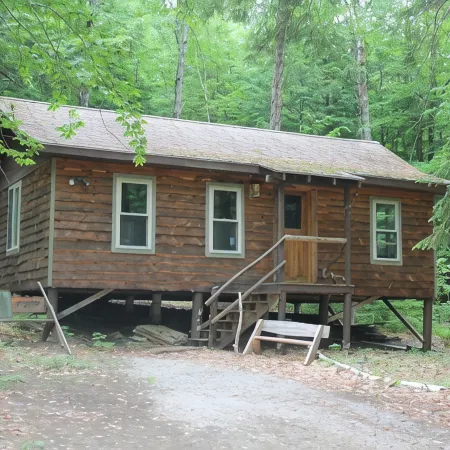Bower Cabin- Cabin in woods on a remote pond, Romantic getaway, Green living!