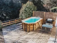 Cocooning cottage with Balnéo 2 places, private pool and wooden terrace Hotels in Flayosc