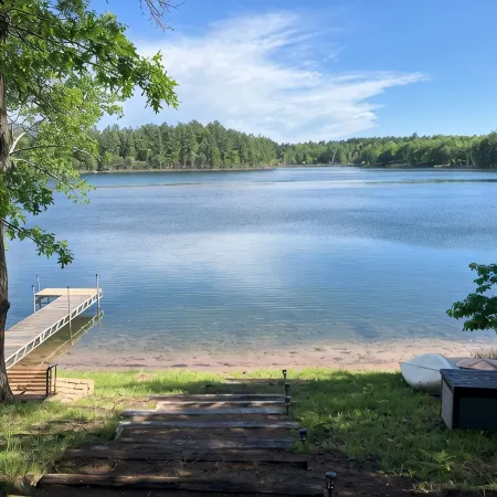 Wisconsin Northwoods cabin on beautiful Island Lake