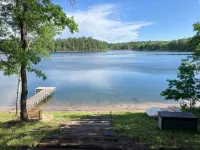 Wisconsin Northwoods cabin on beautiful Island Lake