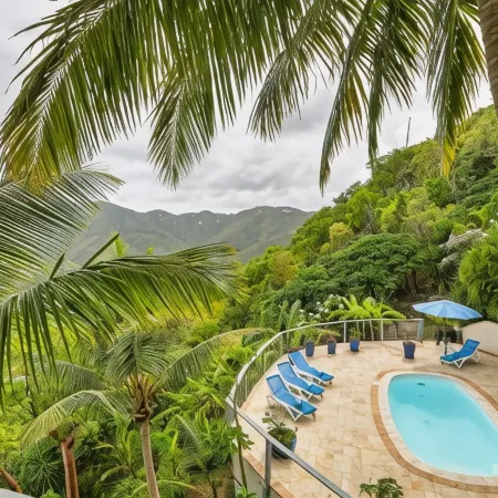 Breathtaking Panoramic Views of the British Virgin Islands from hot tub & pool!
