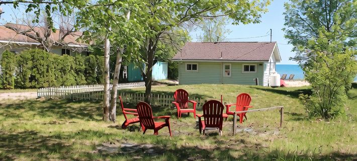 Lake Huron Cottage with Private Sandy Beach Hotels in Alcona County