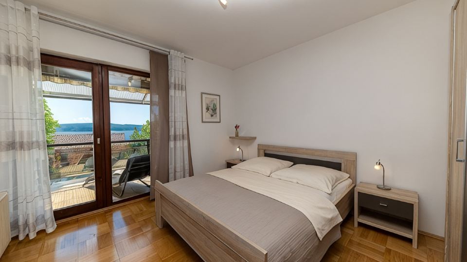 Comfortable apartment with sea view, close to the beach, family-friendly, WiFi