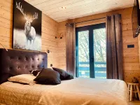 Sublime Bas de Chalet de Standing en Duplex Aux Angles -Space for Billiards and Cinema - 木屋