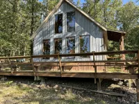 Peaceful secluded cabin nestled on 40 wooded acres overlooking  4 acre pond. - Homestays
