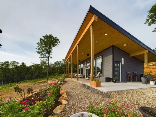 Beautiful modern cabin on top of the mountain with stunning sunset views. - Alphydda