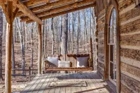 2 Cabins + Treehouse 50 Acres, FirePit, Sauna, Cold Plunge, Hot Tub, Petting Zoo - Feriehus