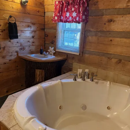Cozy cabin in lovely Seneca Rocks WV with WiFi, smart TVs and jucuzzi tub