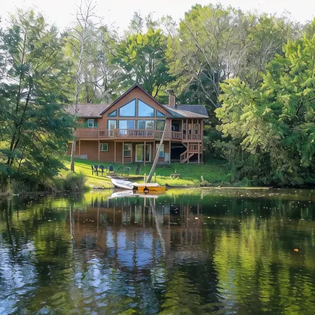 Lakeside Haven Home On Birch Lake, Sleeps Up To 12 People.