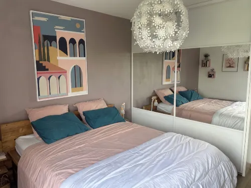 T4 with large terrace and view of nature and mountains, quiet, in Annecy le Vieux - Homestays